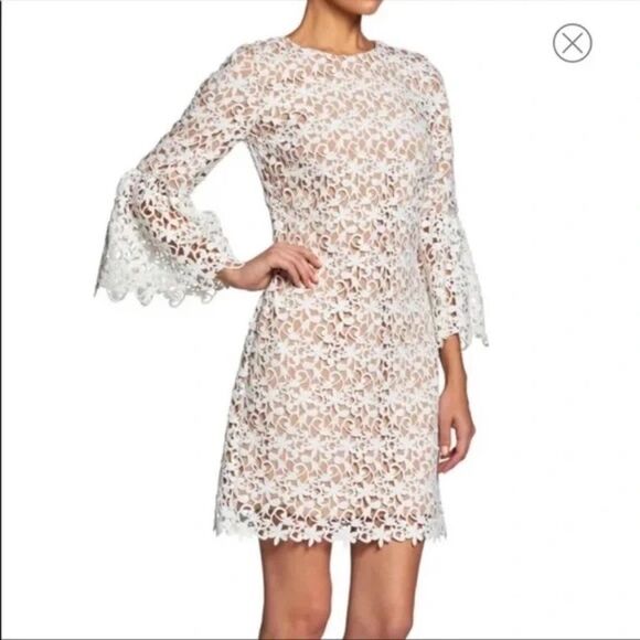 DRESS THE POPULATION Paige Crochet Lace Dress G200 - Picture 1 of 8